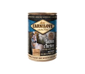 Carnilove Wild Meat Salmon&Turkey konservai šunims, 400 g цена и информация | Консервы для собак | pigu.lt