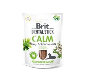 Brit Dental Stick Calm Hemp&Motherwort dantų priežiūrai, 7 vnt. x 4 kaina ir informacija | Skanėstai šunims | pigu.lt