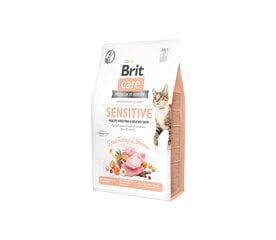 Brit Care Cat GF Sensitive Healthy Digestion&Delicate Taste сухой корм для кошек с чувствительным пищеварением, 0,4 кг цена и информация | Сухой корм для кошек | pigu.lt