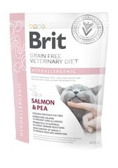 Brit GF Veterinary Diets Cat Hypoallergenic sausas maistas alergiškoms katėms, 0,4 kg kaina ir informacija | Sausas maistas katėms | pigu.lt