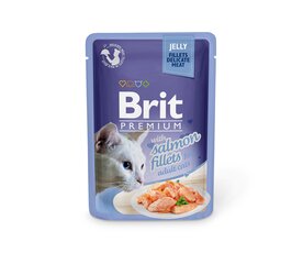 Brit Premium Delicate Fillets in Jelly Salmon влажный корм для кошек, 85 г x 12 цена и информация | Консервы для кошек | pigu.lt