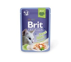 Brit Premium Delicate Fillets in Jelly Trout влажный корм для кошек, 85 г x 12 цена и информация | Консервы для кошек | pigu.lt