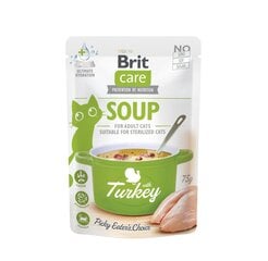 Brit Care Cat Soup Turkey konservai katėms, 12x75 g kaina ir informacija | Konservai katėms | pigu.lt