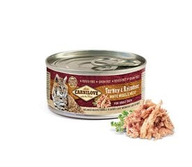 Carnilove Turkey&Reindeer konservai katėms, 100 g x 4 kaina ir informacija | Konservai katėms | pigu.lt