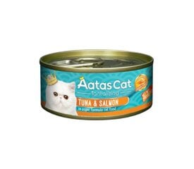 Aatas Cat Tantalizing Tuna&Salmon begrūdis, 80 g x 24 kaina ir informacija | Konservai katėms | pigu.lt