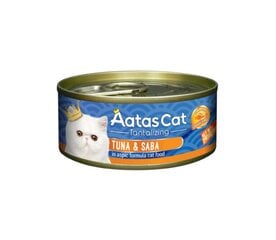 Aatas Cat Tantalizing Tuna&Saba begrūdis, 80 g x 24 kaina ir informacija | Konservai katėms | pigu.lt