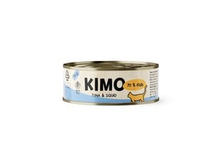 Kimo Tuna&Squid влажный корм для кошек, 70 г x 24 цена и информация | Консервы для кошек | pigu.lt