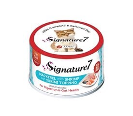 Signature 7 Mackerel with Shrimp & Surimi, 70 g x 12 kaina ir informacija | Konservai katėms | pigu.lt