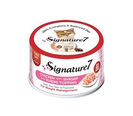 Signature 7 Chicken with Shrimp & Surimi katėms, 70 g x 12 kaina ir informacija | Konservai katėms | pigu.lt