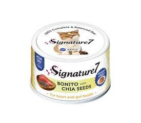 Signature 7 Bonito with Chia Pate katėms, 80 g x 12 kaina ir informacija | Konservai katėms | pigu.lt