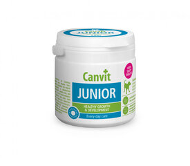 Canvit Junior N100 papildai šuniukų vystymuisi, 100 g kaina ir informacija | Vitaminai, papildai, antiparazitinės priemonės šunims | pigu.lt