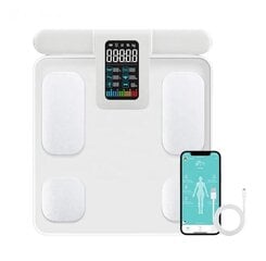 Весы-анализатор здоровья тела Fitstar с 8 электродами и приложением для смартфона, белые цена и информация | Весы (бытовые) | pigu.lt