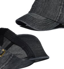 Kepurė su snapeliu YR82, juoda kaina ir informacija | Vyriški šalikai, kepurės, pirštinės | pigu.lt