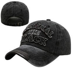 Kepurė su snapeliu YR6, juoda kaina ir informacija | Vyriški šalikai, kepurės, pirštinės | pigu.lt