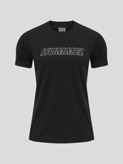 Marškinėliai vyrams HMLTE CALLUM COTTON Hummel, juodi цена и информация | Мужские футболки | pigu.lt