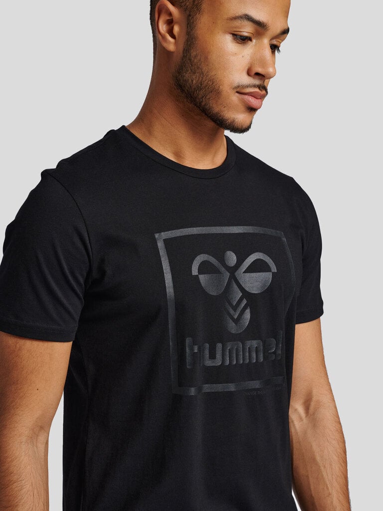 Marškinėliai vyrams HmlISAM 2.0 Hummel, juodi kaina ir informacija | Vyriški marškinėliai | pigu.lt