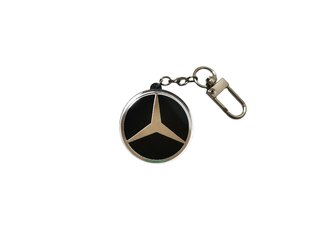 Automobilio raktų pakabukas Mercedes, juodas kaina ir informacija | Raktų pakabukai | pigu.lt