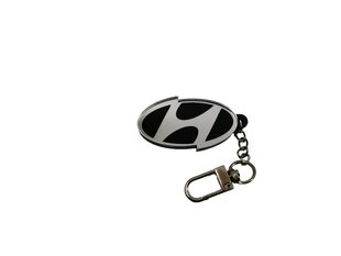 Automobilio raktų pakabukas Hyundai, juodas kaina ir informacija | Raktų pakabukai | pigu.lt