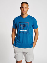 Marškinėliai vyrams HmlISAM 2.0 Hummel, mėlyni kaina ir informacija | Vyriški marškinėliai | pigu.lt