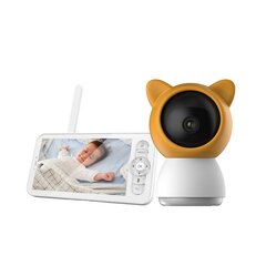 Mobili auklė Tecgud 2,4 GH WiFi 1080P, balta/oranžinė kaina ir informacija | Mobilios auklės | pigu.lt