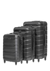 Комплект чемоданов Ochnik, 3 шт.,чёрные цена и информация | Чемоданы, дорожные сумки | pigu.lt