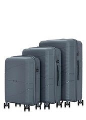 Комплект чемоданов Ochnik, 3 шт., серые цена и информация | Чемоданы, дорожные сумки | pigu.lt