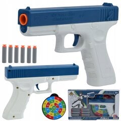 Žaislinis pistoletas su minkštomis kulkomis ir taikiniu Blaster kaina ir informacija | Žaislai berniukams | pigu.lt