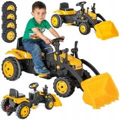 Vaikiškas minamas traktorius Stator, geltonas kaina ir informacija | Žaislai berniukams | pigu.lt