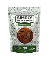 Simply From Nature Meat Noodles su jautiena, 5x80 g kaina ir informacija | Skanėstai šunims | pigu.lt