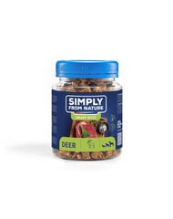 Simply From Nature Smart Bites с олениной, 5x130 гр цена и информация | Лакомства для собак | pigu.lt