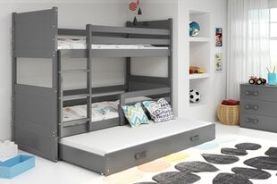 Vaikiška lova BMS66P, 80x190 cm, pilka kaina ir informacija | Vaikiškos lovos | pigu.lt