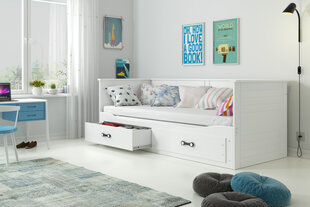 Vaikiška lova BMS197B, 80x200 cm, balta kaina ir informacija | Vaikiškos lovos | pigu.lt