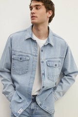 Джинсовая рубашка мужская Mavi 021084586634-L, синяя цена и информация | Мужские пиджаки | pigu.lt