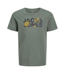 Marškinėliai berniukams Jack & Jones, pilki kaina ir informacija | Marškinėliai berniukams | pigu.lt