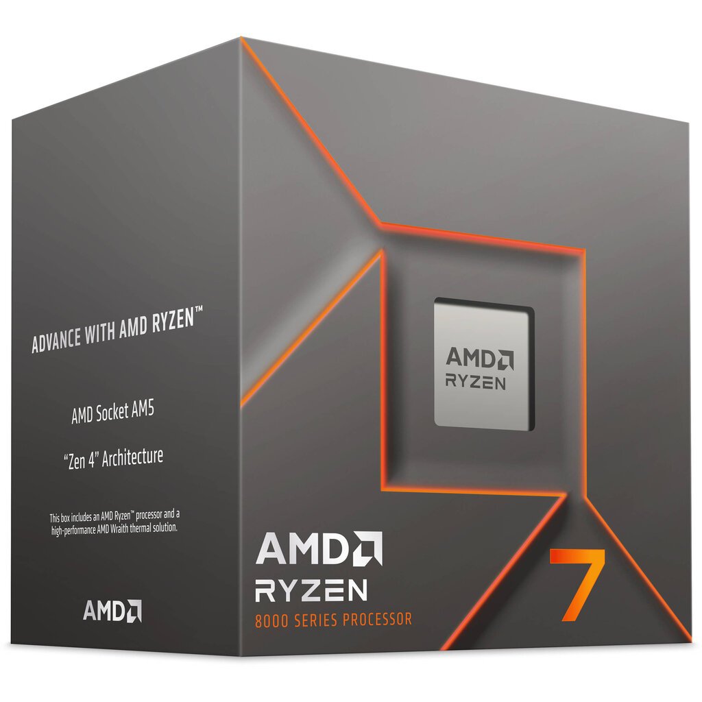 AMD Ryzen 7 8700F (100-100001590BOX) цена и информация | Procesoriai (CPU) | pigu.lt