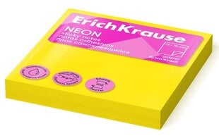 Клейкая лента для записей ErichKrause Neon, 75х75мм, 100 листов, неоновый оранжевый цена и информация | Канцелярские товары | pigu.lt