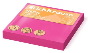 Клейкая лента для записей ErichKrause Neon, 75х75мм, 100 листов, неоновый оранжевый цена и информация | Канцелярские товары | pigu.lt