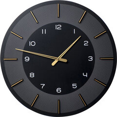 Sieninis laikrodis Lio Black Ø60 kaina ir informacija | Laikrodžiai | pigu.lt