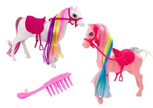 Ponio figūrėlė Lean Toys su spalvotais plaukais ir priedais kaina ir informacija | Žaislai berniukams | pigu.lt
