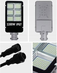 Уличный светодиодный светильник Fluxar с солнечной батареей и датчиком движения S607 цена и информация | Уличные светильники | pigu.lt