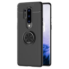 Твердый силиконовый чехол (TPU) „FOCUS“ Kickstand - чёрный (OnePlus 8 Pro) цена и информация | Чехлы для телефонов | pigu.lt