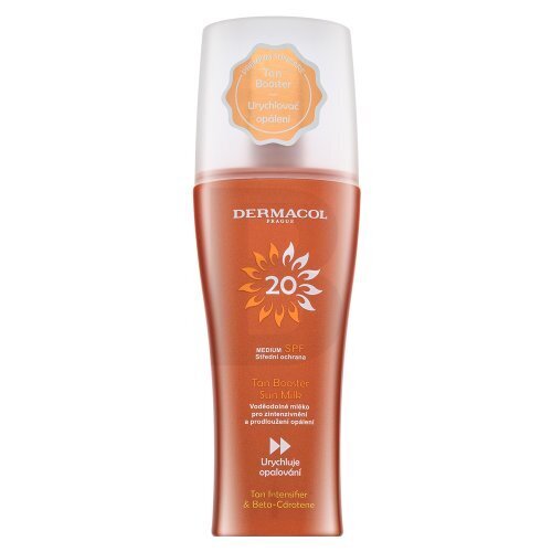 Apsauginis pienelis nuo saulės Dermacol SPF20 Tan Booster Sun Milk, 200 ml kaina ir informacija | Kremai nuo saulės | pigu.lt