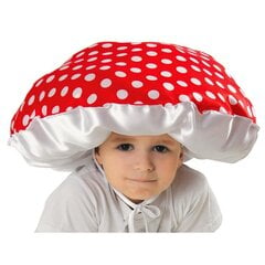 Karnavalinė kepurė Musmirė, raudona/balta kaina ir informacija | Karnavaliniai kostiumai | pigu.lt