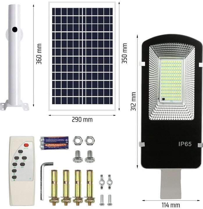 Fluxar LED lauko šviestuvas su saulės baterija ir judesio davikliu S613 цена и информация | Lauko šviestuvai | pigu.lt