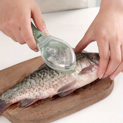 'Virtuvinis žuvų žvynų obliavimo staklės su dangčiu – rankinis žuvų žvynų šalinimo įrankis' kaina ir informacija | Virtuvės įrankiai | pigu.lt
