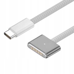 Кабель для Apple USB-C (TYP-C) к MagSafe 3 MLYV3ZM/A серебристый 2м цена и информация | Зарядные устройства для ноутбуков | pigu.lt