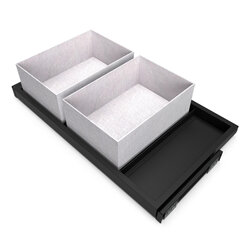 Modulinis stalčius Emuca Hack, 80 cm, juodas цена и информация | Шкафы | pigu.lt
