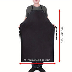 Prijuostė, juoda, 75x105 cm kaina ir informacija | Virtuviniai rankšluosčiai, pirštinės, prijuostės | pigu.lt