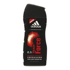 "Adidas Team Force" dušo želė vyrams 250 ml kaina ir informacija | Muilai | pigu.lt