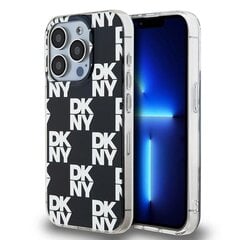 DKNY DKHCP15LHDLCEK iPhone 15 Pro 6.1" czarny|black hardcase IML Checkered Mono Pattern цена и информация | Чехлы для телефонов | pigu.lt